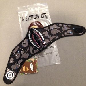 BAPE Neoprene Face Mask Glow Reflective Gray Camo